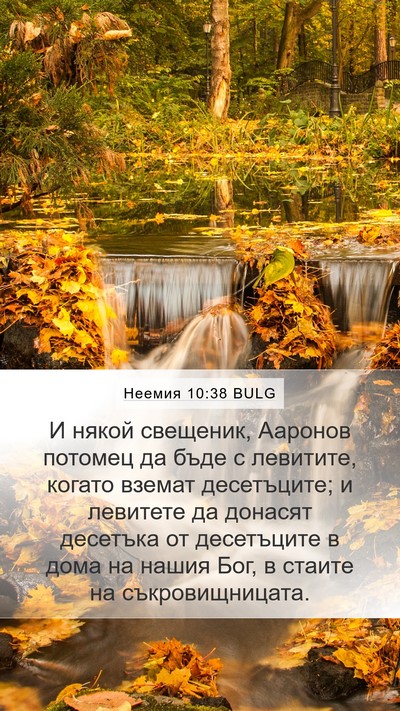 Неемия 10:38 BULG Bible Verse Image