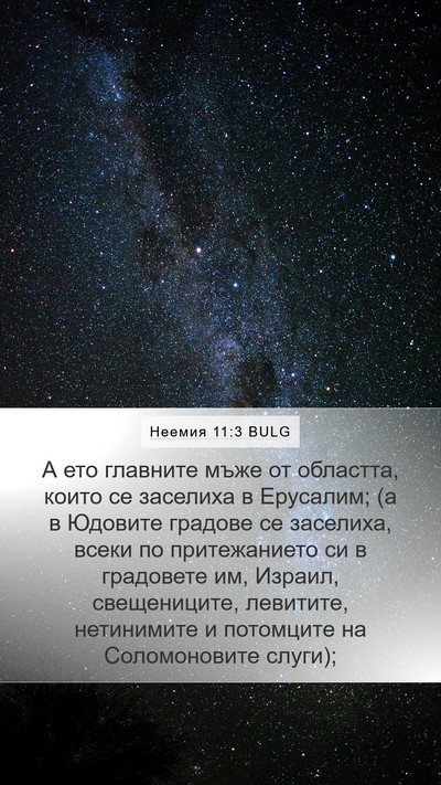 Неемия 11:3 BULG Bible Verse Image