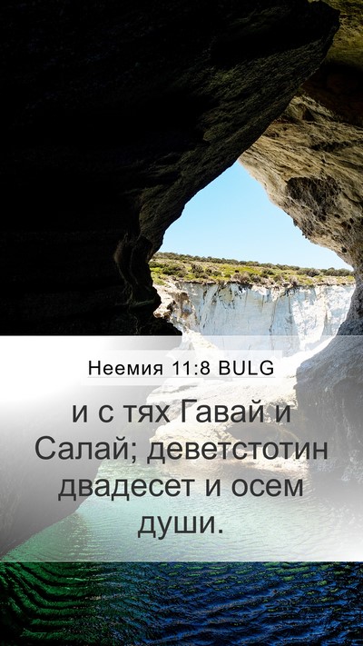 Неемия 11:8 BULG Mobile Phone Wallpaper - и с тях Гавай и Салай; - Mobile Bible Verse Wallpaper