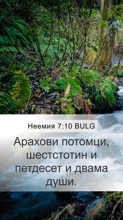 Неемия 7:10 BULG Mobile Phone Wallpaper - Арахови потомци, - Mobile Bible Verse Wallpaper