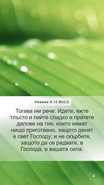 Неемия 8:10 BULG Bible Verse Image