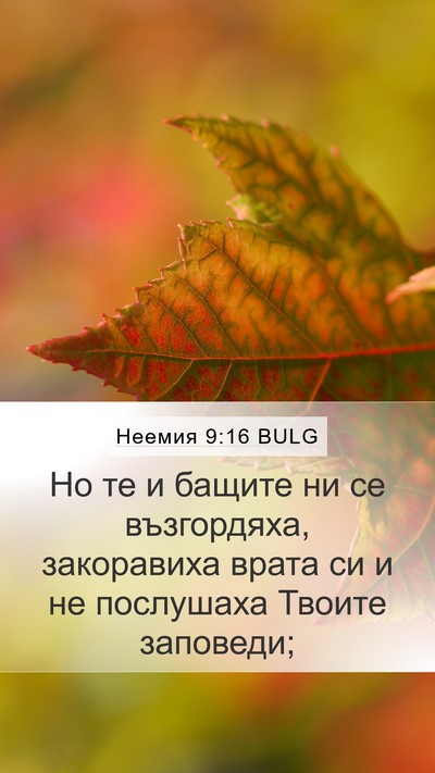 Неемия 9:16 BULG Bible Verse Image