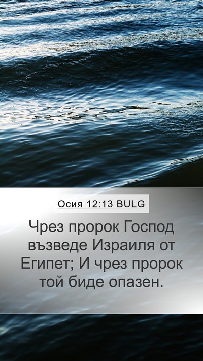 Осия 12:13 BULG Bible Verse Image