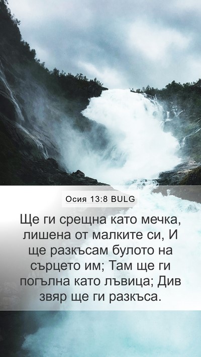 Осия 13:8 BULG Bible Verse Image