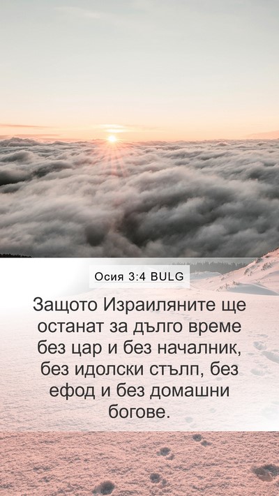 Осия 3:4 BULG Bible Verse Image