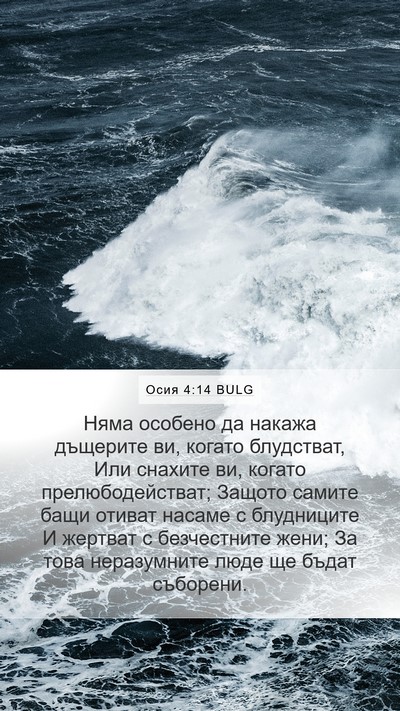 Осия 4:14 BULG Bible Verse Image