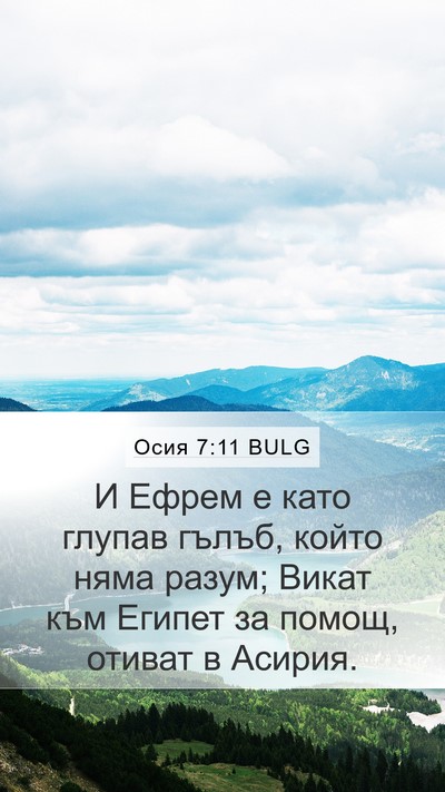 Осия 7:11 BULG Bible Verse Image