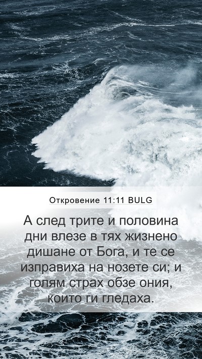 Откровение 11:11 BULG Bible Verse Image