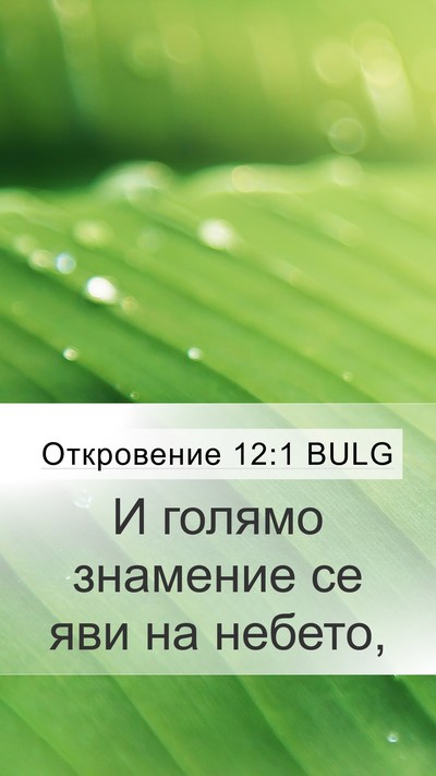 Откровение 12:1 BULG Bible Verse Image
