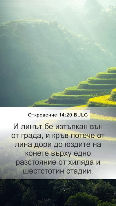 Откровение 14:20 BULG Bible Verse Image
