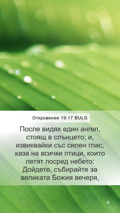 Откровение 19:17 BULG Bible Verse Image