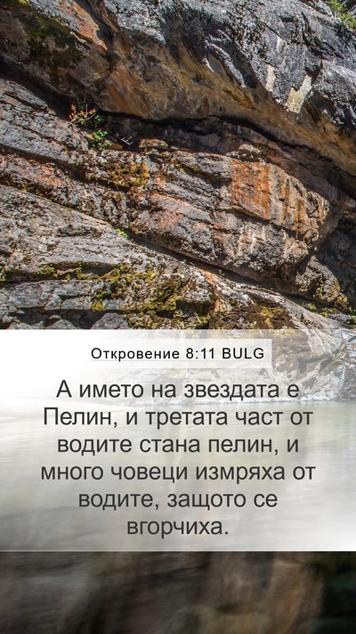 Откровение 8:11 BULG Bible Verse Image