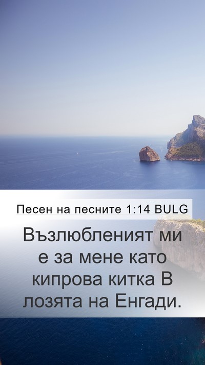 Песен на песните 1:14 BULG Bible Verse Image