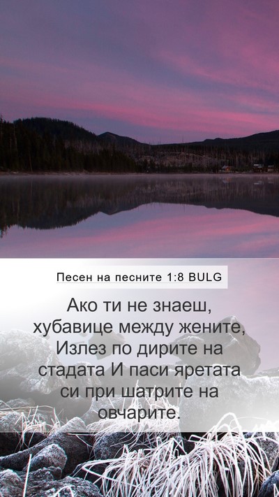 Песен на песните 1:8 BULG Bible Verse Image