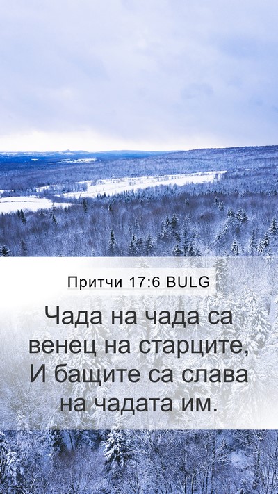 Притчи 17:6 BULG Bible Verse Image