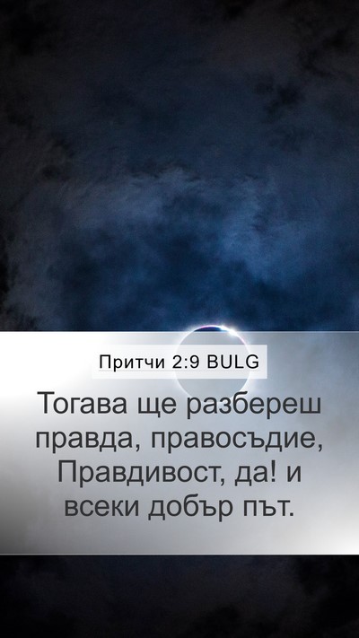 Притчи 2:9 BULG Mobile Phone Wallpaper - Тогава ще разбереш правда, - Mobile Bible Verse Wallpaper