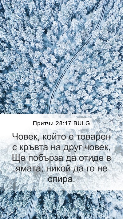 Притчи 28:17 BULG Bible Verse Image