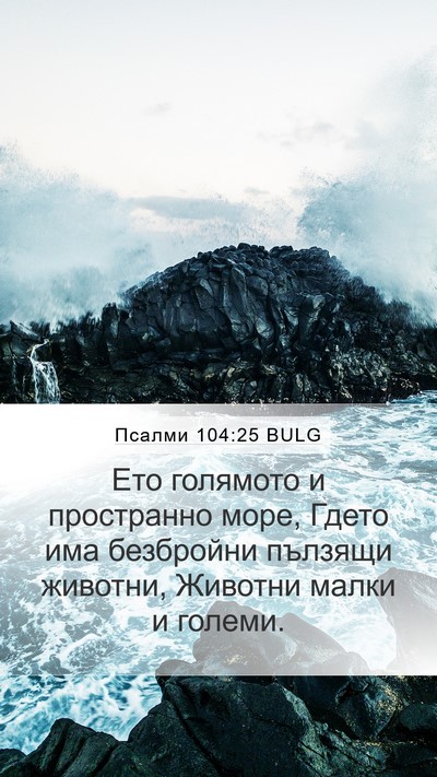 Псалми 104:25 BULG Bible Verse Image