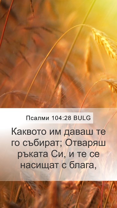 Псалми 104:28 BULG Bible Verse Image