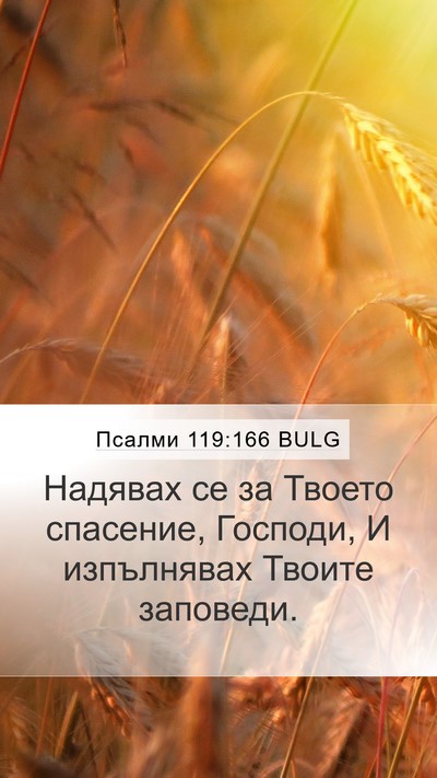Псалми 119:166 BULG Bible Verse Image