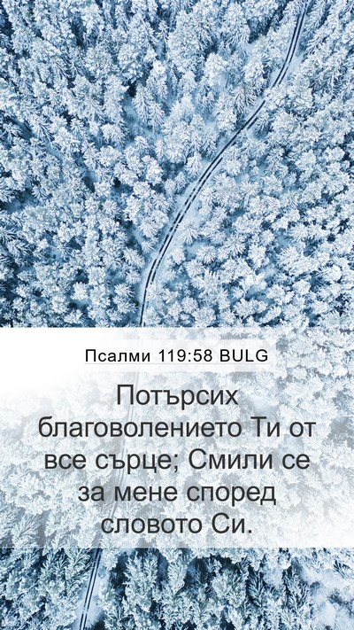 Псалми 119:58 BULG Bible Verse Image