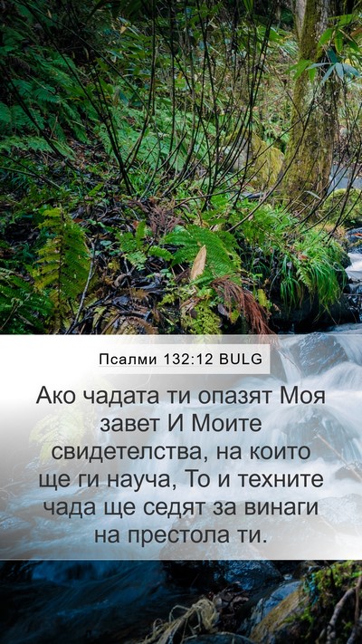 Псалми 132:12 BULG Bible Verse Image