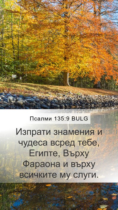 Псалми 135:9 BULG Mobile Phone Wallpaper - Изпрати знамения и чудеса - Mobile Bible Verse Wallpaper