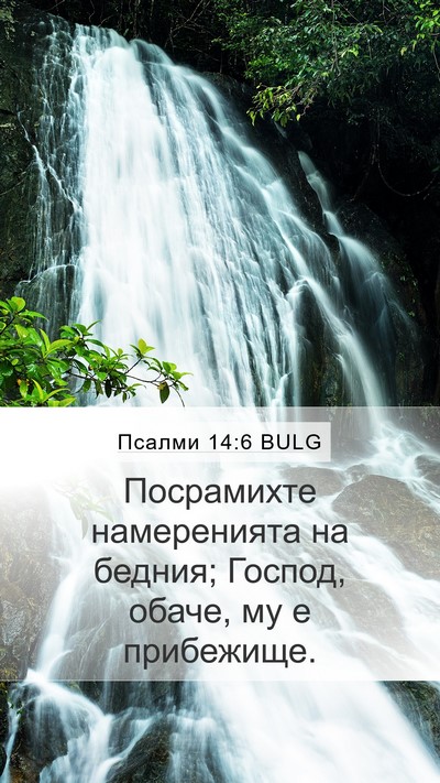 Псалми 14:6 BULG Bible Verse Image