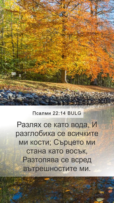 Псалми 22:14 BULG Bible Verse Image