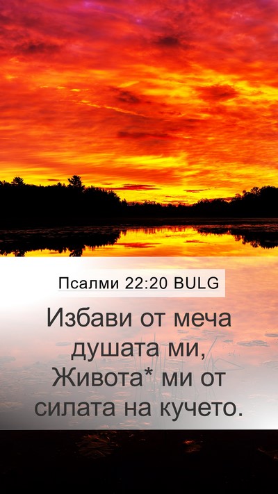Псалми 22:20 BULG Bible Verse Image