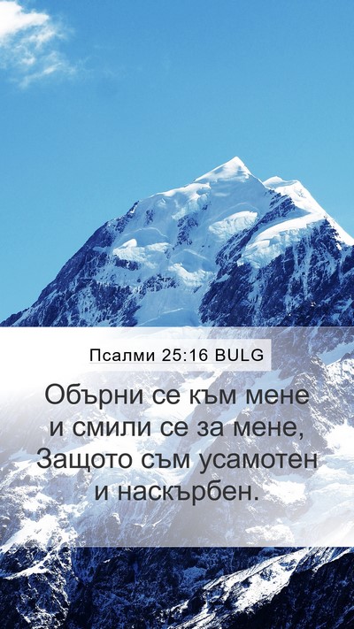 Псалми 25:16 BULG Bible Verse Image