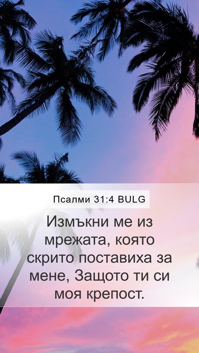 Псалми 31:4 BULG Mobile Phone Wallpaper - Измъкни ме из мрежата, - Mobile Bible Verse Wallpaper