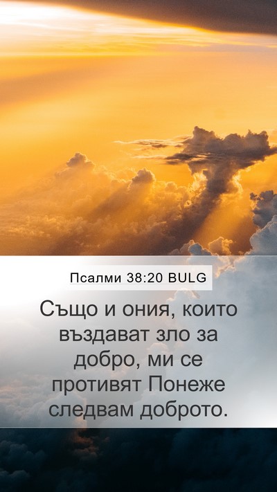 Псалми 38:20 BULG Bible Verse Image