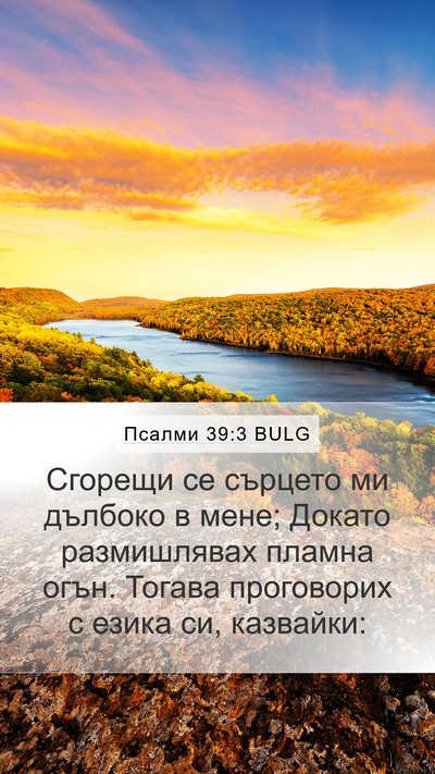 Псалми 39:3 BULG Bible Verse Image