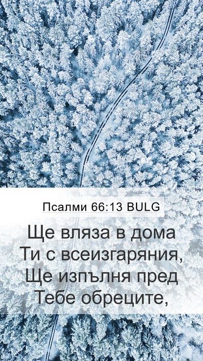 Псалми 66:13 BULG Bible Verse Image
