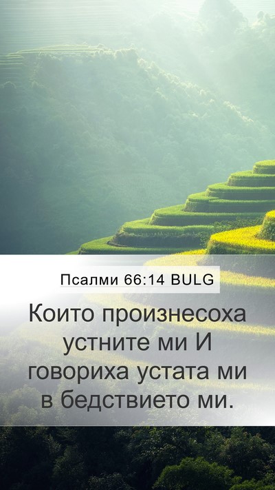 Псалми 66:14 BULG Mobile Phone Wallpaper - Които произнесоха устните - Mobile Bible Verse Wallpaper