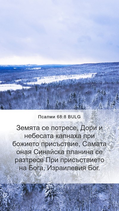 Псалми 68:8 BULG Bible Verse Image