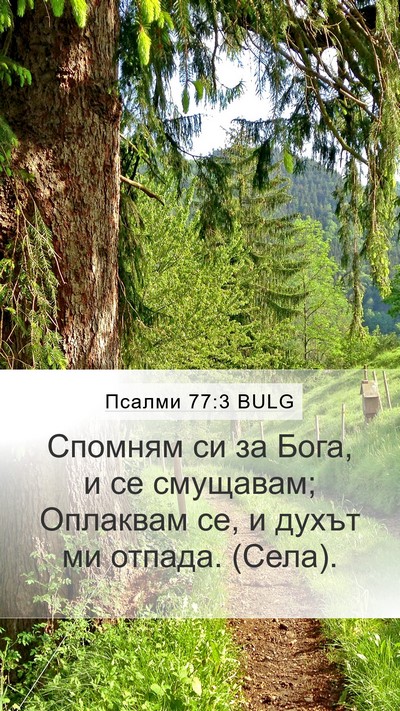 Псалми 77:3 BULG Bible Verse Image
