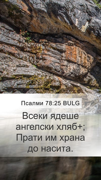 Псалми 78:25 BULG Bible Verse Image