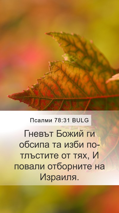 Псалми 78:31 BULG Bible Verse Image