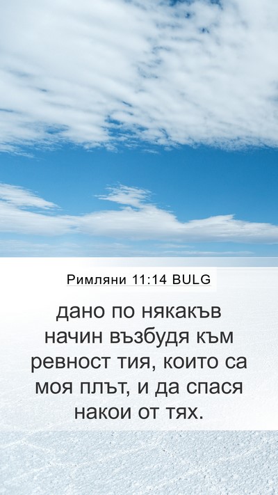 Римляни 11:14 BULG Bible Verse Image