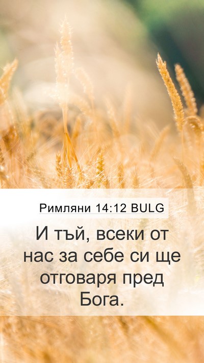 Римляни 14:12 BULG Bible Verse Image