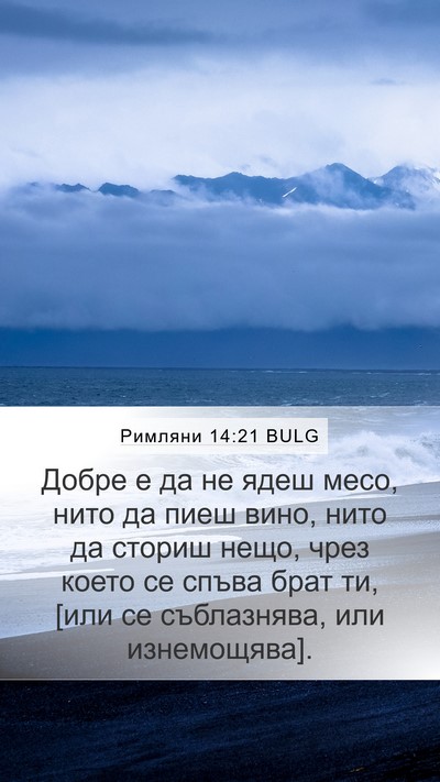 Римляни 14:21 BULG Bible Verse Image