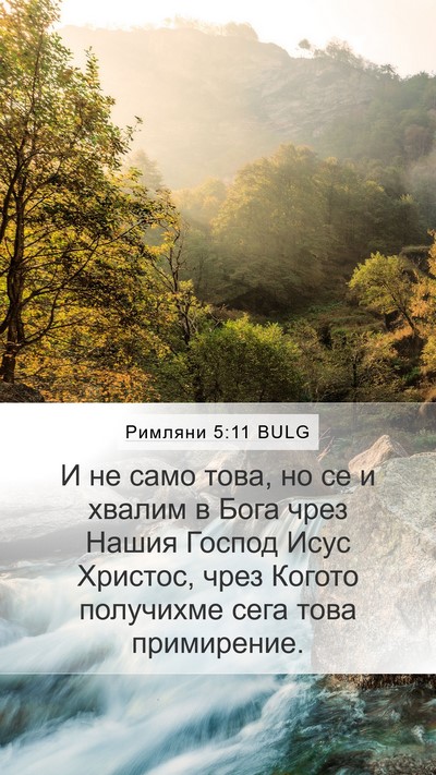 Римляни 5:11 BULG Bible Verse Image