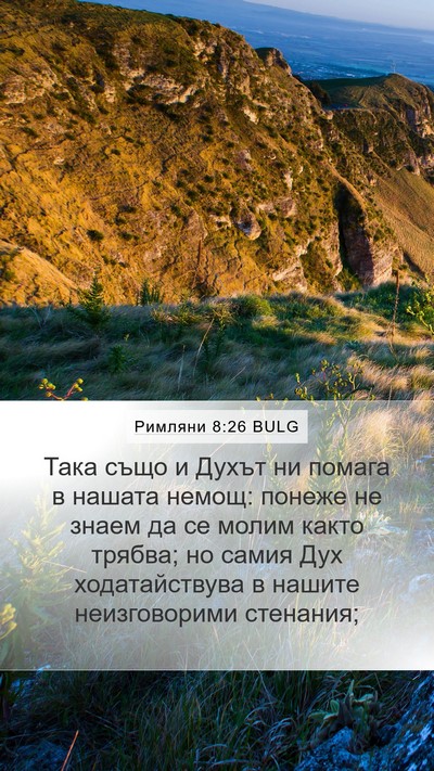 Римляни 8:26 BULG Bible Verse Image