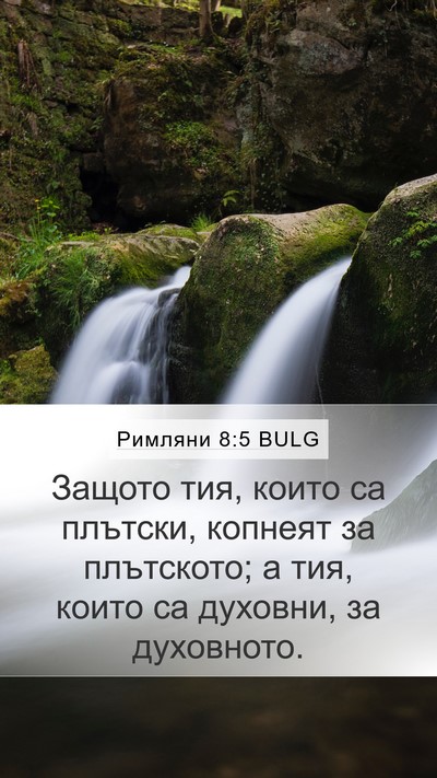 Римляни 8:5 BULG Bible Verse Image