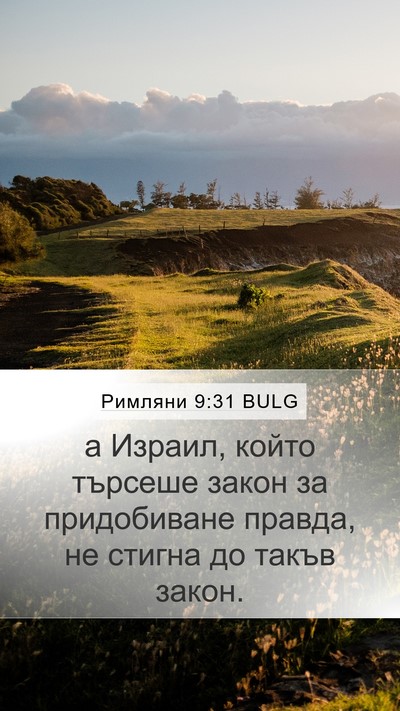 Римляни 9:31 BULG Bible Verse Image