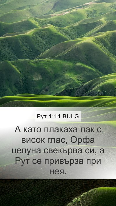 Рут 1:14 BULG Bible Verse Image