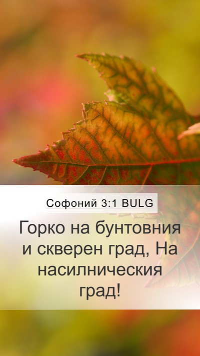 Софоний 3:1 BULG Bible Verse Image