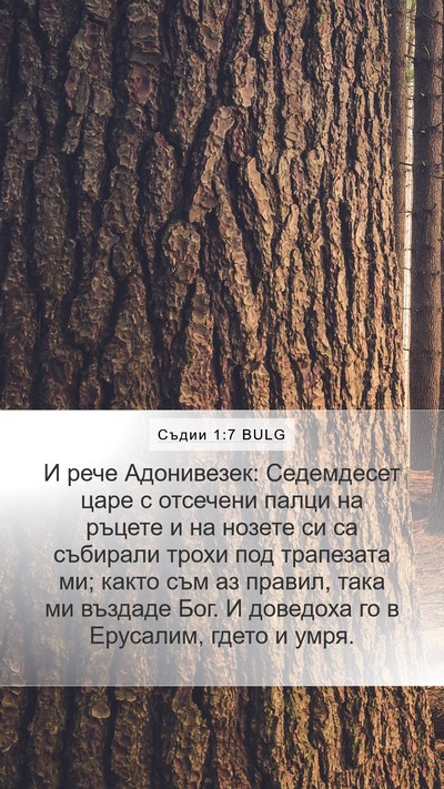Съдии 1:7 BULG Bible Verse Image